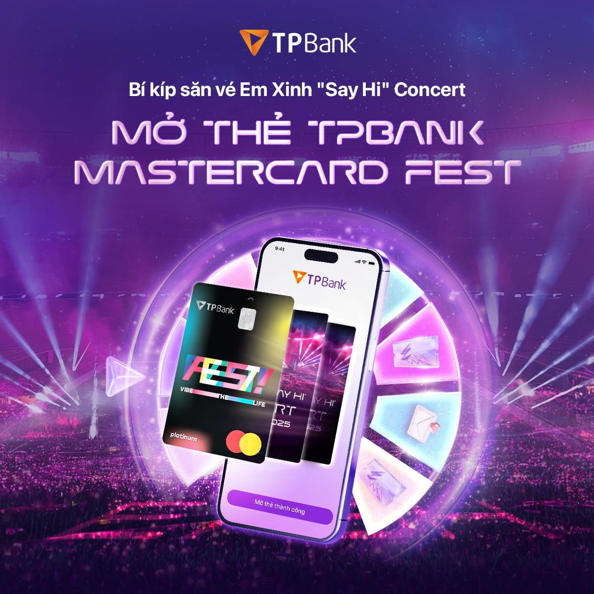 TPBank Mastercard FEST – Thẻ tín dụng siêu ưu đãi, dành riêng cho giới trẻ yêu concert và giải trí
